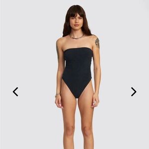 RVCA PALM GROOVES TUBULAR 1 PCS MED ONE-PIECE SWIMSUIT